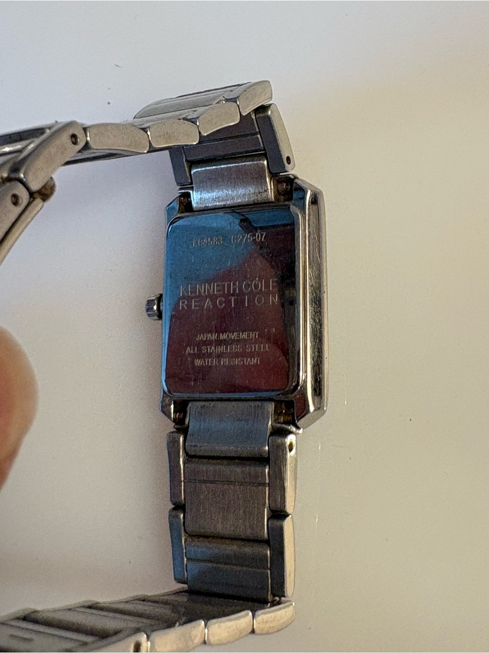 Kenneth Cole Silver-tone Rectangular Dial Stainless Watch - Picture 5 of 6